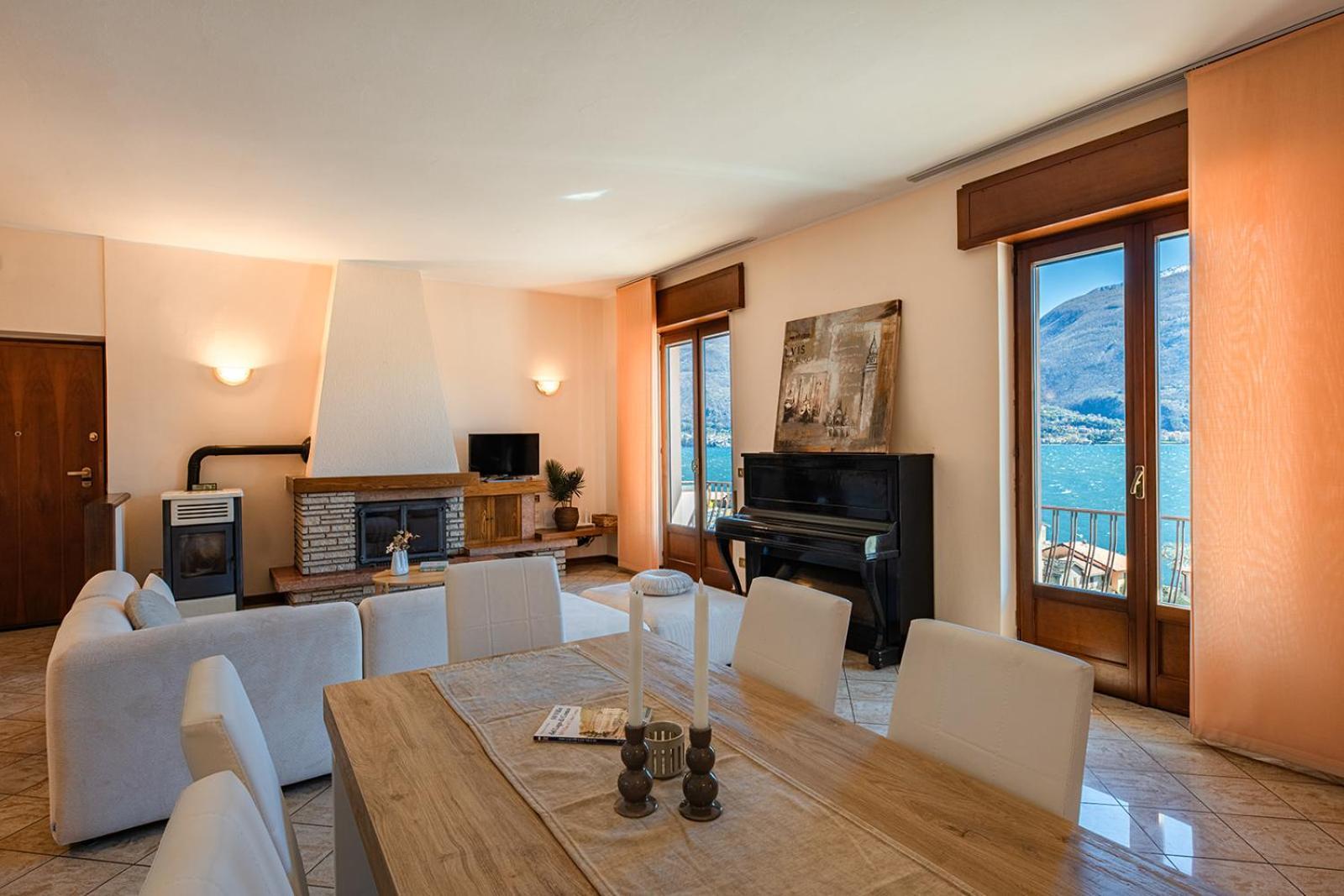 Appartamento Bellavista - Lake Como View - Near The Beach Cremia Kültér fotó